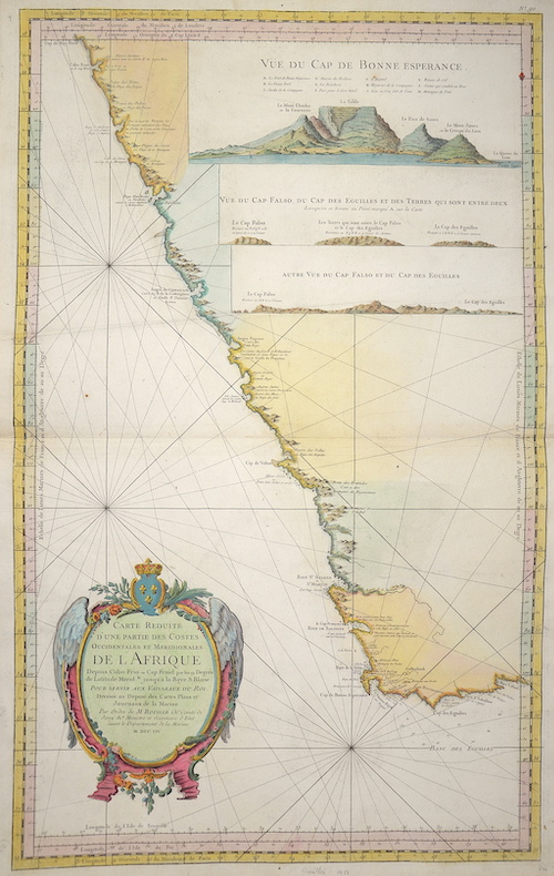Carte Reduite d’une partie des Costes Occidentales et Meridionales del L’Afrique