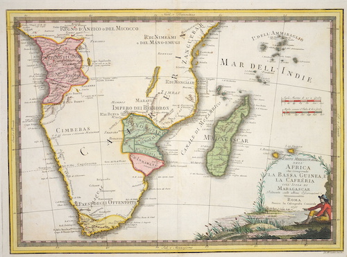 Parte Meridionale dell’ Africa che comprende La Bassa Guinea, e la Cafreria coll’ Isola di Madagascar