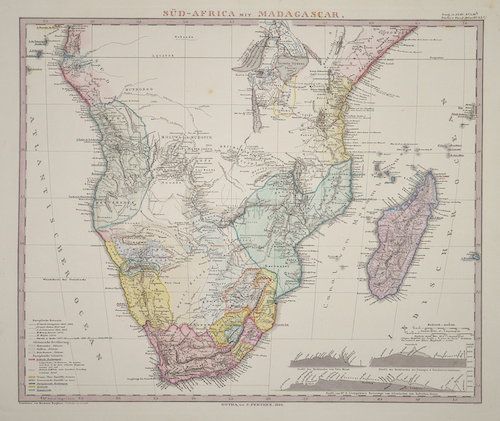 Süd-Africa mit Madagascar.