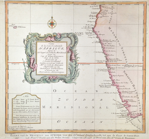 Carte e la Coste Occidentale D’Afrique depuis le XI.