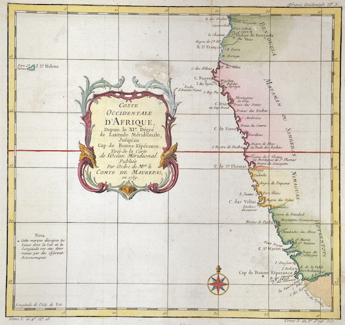 A chart of the wester coast of Africa from the eleventh degree……