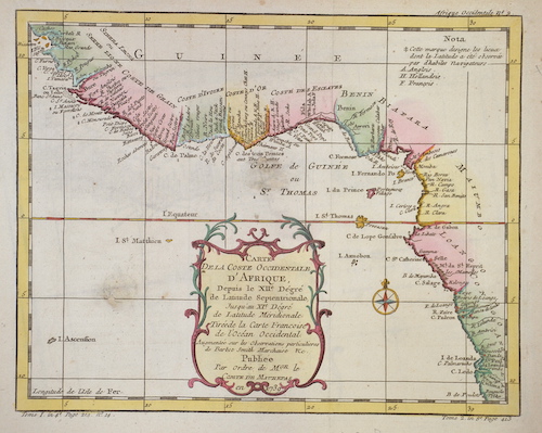 Carte De la Coste Occidentale D’Afrique