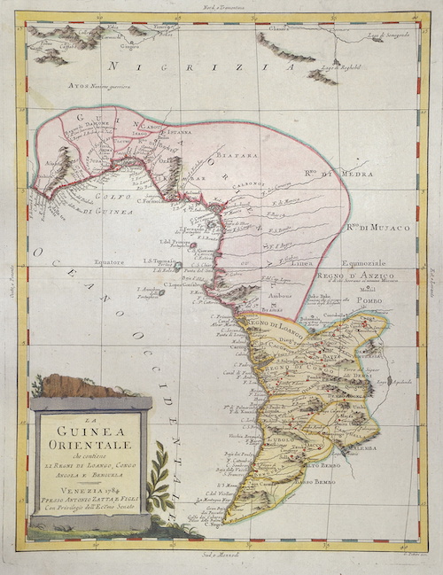 La Guinea Orientale che contiene li Regni di Loango, Congo Angola e Benguela