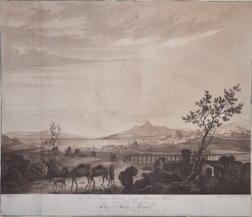 To His Royal Highness George Prince of Wales, this North West View of the City and Lake of Tunis.