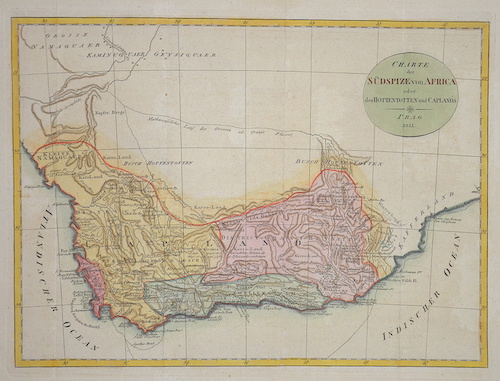 Charte der Südspize von Africa oder des Hottentotten und Caplands