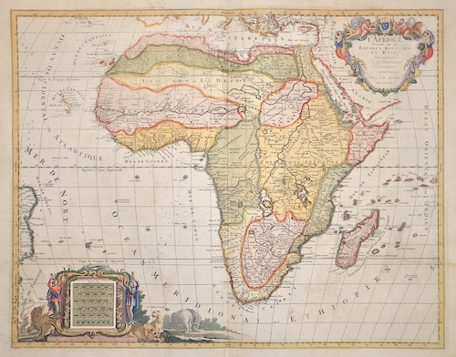 L’Afrique Divisee en ses Empires, Royaumes, et Etats Dressees