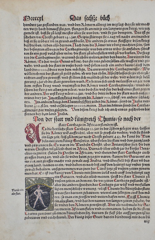 Von der Statt und künigreich Thunis so nach der Statt Carthago in Africa erstanden ist. / Das sechst buch