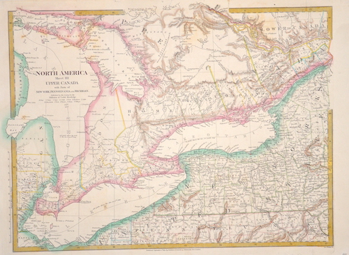 North America sheet III upper Canada with parts of New York, Pensyvannia and Mitchigan