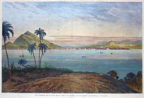 Vue generale de la ville et du Golfe de Panama