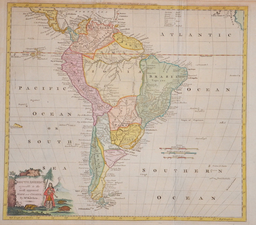 South America agreeable to the most approved Maps and Charts