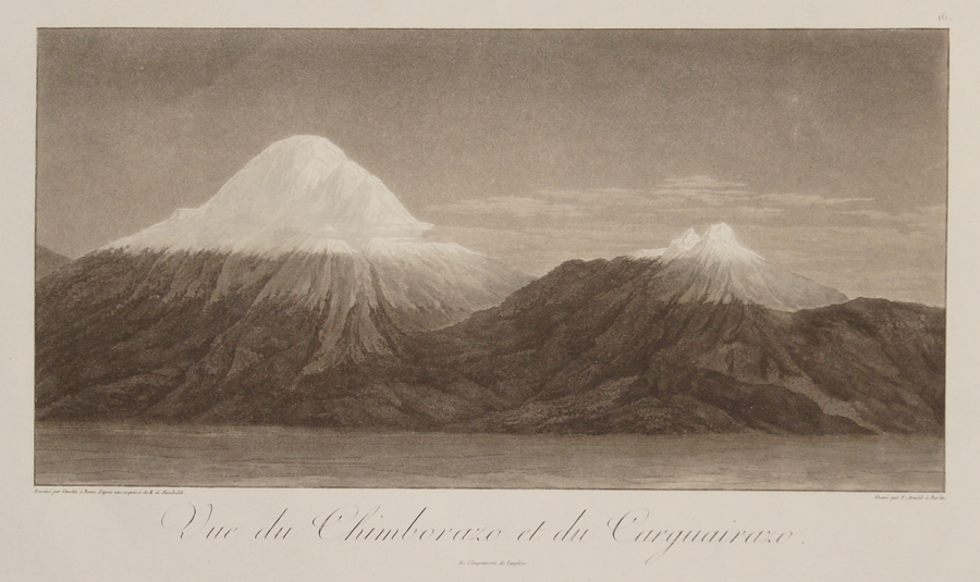 Vue du Chimborazo et du Carguairazo.