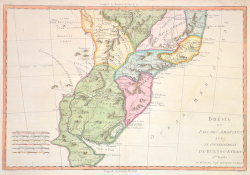 Brésil et Pays des Amazones, avec le Gouvernement de Buenos-Ayres.