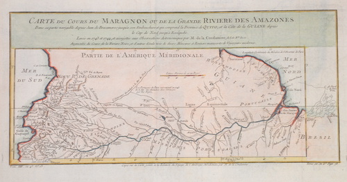 Carte du Cours du Maragnon ou de la Grande Riviere des Amazones