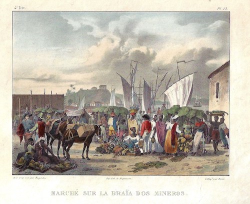 Marché sur la Braia dos Mineros.