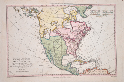 Carte generale de l´Amerique Septentrionale