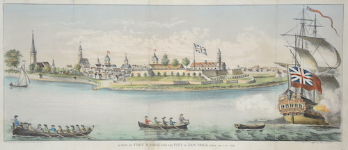 A view of Fort George with the city of New York from the s.w. 1740