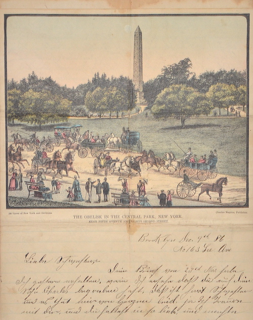 The obelisk in the central park, New York