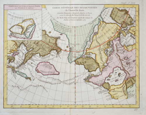 Carte generale des decouvertes de l´Amiral de Fonte