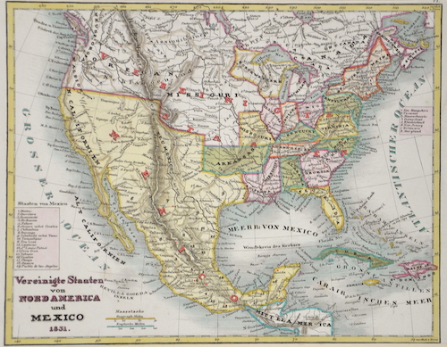 Vereinigte Staaten von Nordamerica und Mexico 1831.