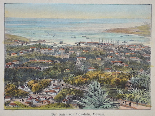 Der Hafen von Honolulu, Hawaii.