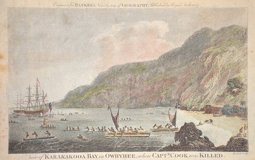 View of Karakakooa Bay in Owhyhee, where Captn. Cook was Killed.