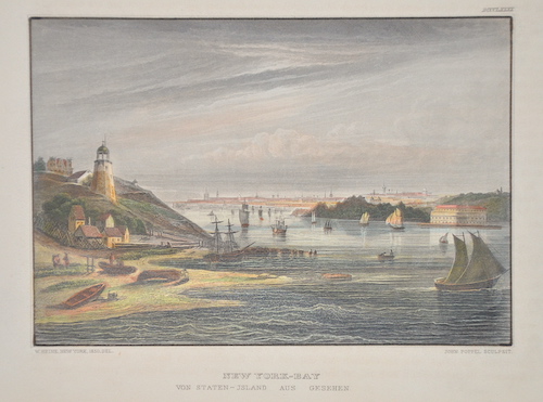 New York -Bay von Staten – Island aus gesehen