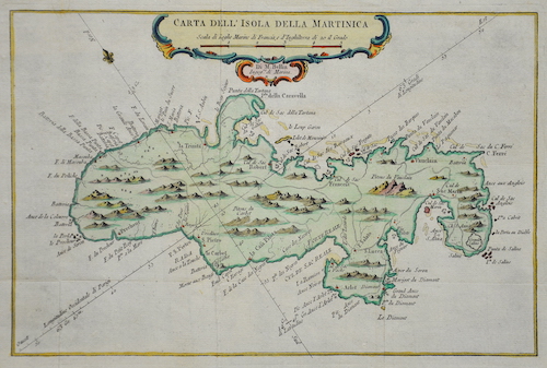 Carta dell ´Isola della Martinica