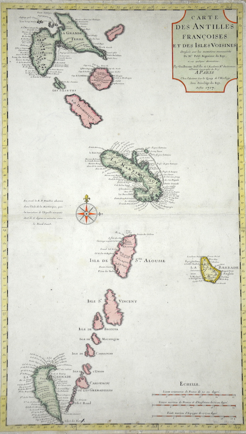 Carte des Antilles Francoises et des Isles Voisines…
