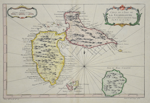 Carte de l´Isle de la Guadelup