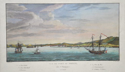 Vue du porte au Prince, Isle St. Domingue