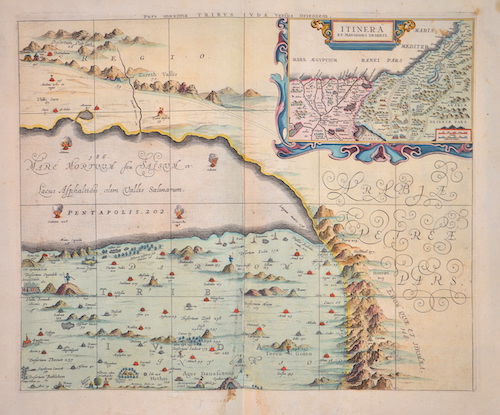 Pars maxima Tribus Juda versus orientem. / Itinera et Mansiones de serti.
