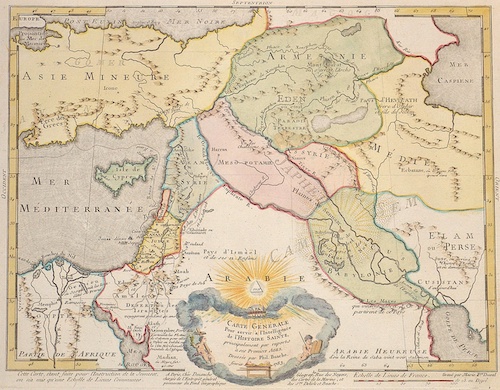 Carte Generale Pour servir a l’Intelligence de l’Histoire Sainte,..