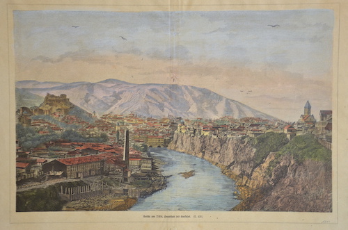 Ansicht von Tiflis, Hauptstadt des Kaukasus.
