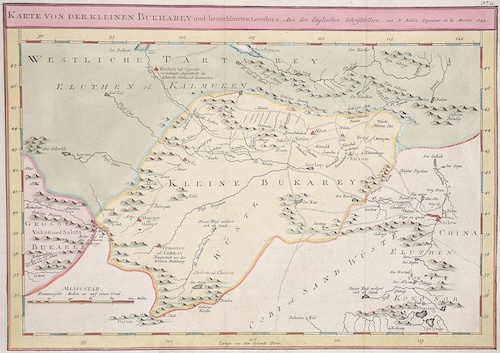 Karte von der kleinen Bukharey und benachbarten Laendern
