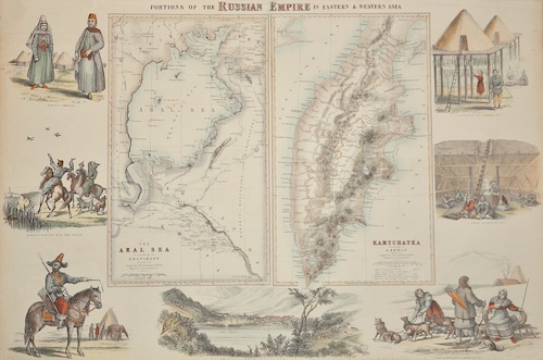 Portions of the Russian empire in eastern u. western Asia/ The Aral sea / Kamtchatka