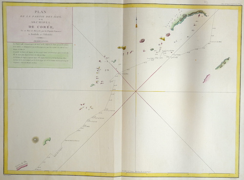 Plan de la partie des Isle, ou archipel de Corée