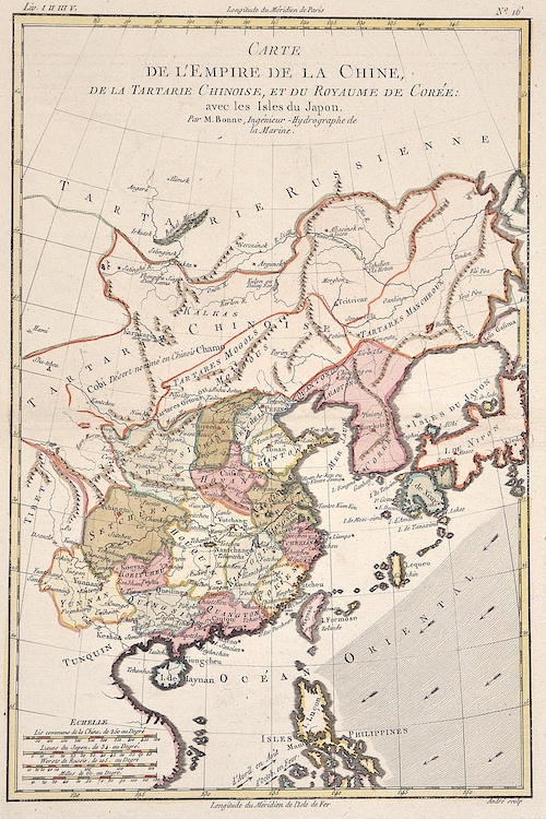 Carte de l’Empire de la Chine, de la Tartarie Chinoise, et du Royaume de Corèe: avec les Isles du Japon.