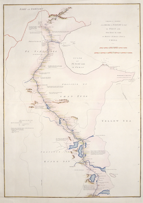 A Sketch of a Journey from Zhe-Hol in Tartary by land to Pekin and from thence by water to Hang-Tchoo-Foo in China.