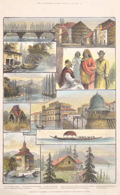 Sketches of Cashmere: Places recently visited by the viceroy of india