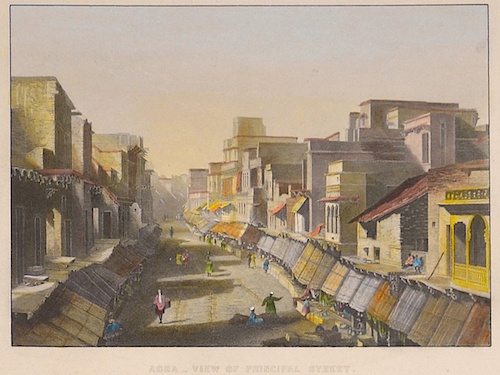 Agra. View of principal street