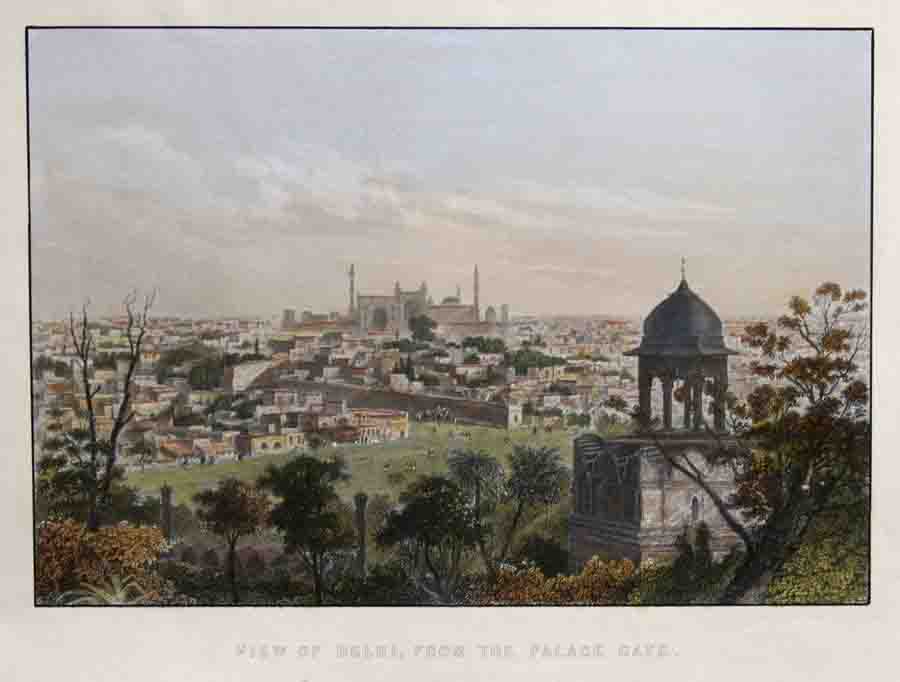 View of Delhi, from the Palace Gate.