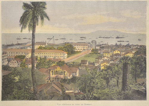 Vue Generale du Port de Bombay.