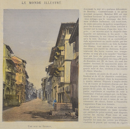 Une rue de Bombay.