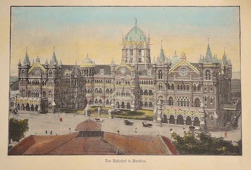 Der Bahnhof in Bombay.