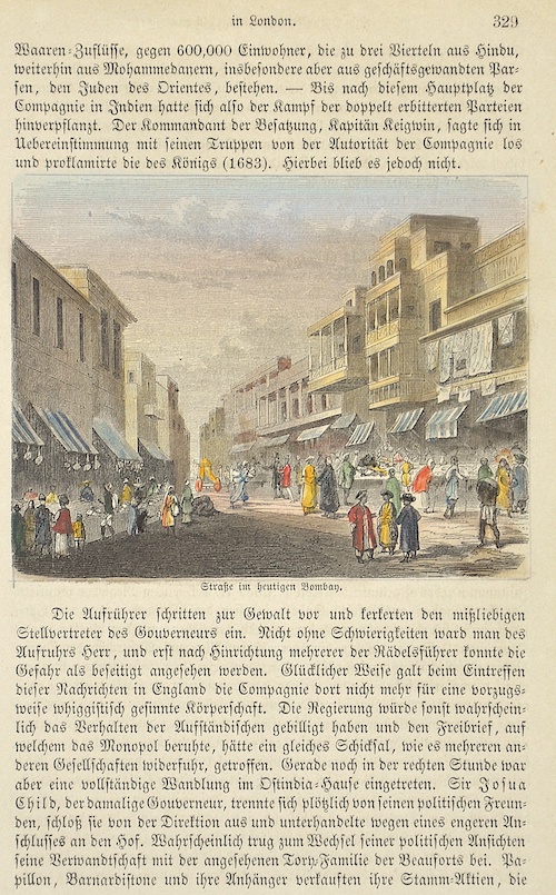 Straße im heutigen Bombay.