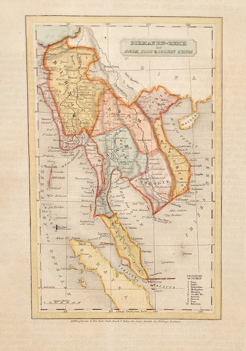 Birmanen-Reich mit Anam, Siam & Cochin China,