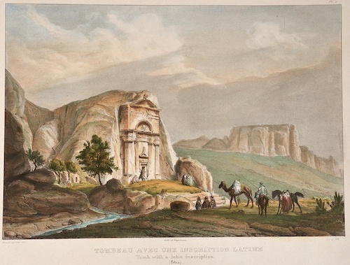 Tombeau avec un inscription latine/ Tomb with a latin inscription ( Petra)