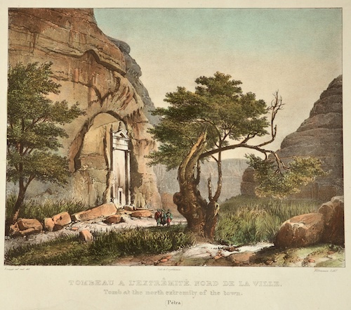 Tombeau a l´extréminté nord de la ville/ Tomb at the north extremety of the town ( Petra)