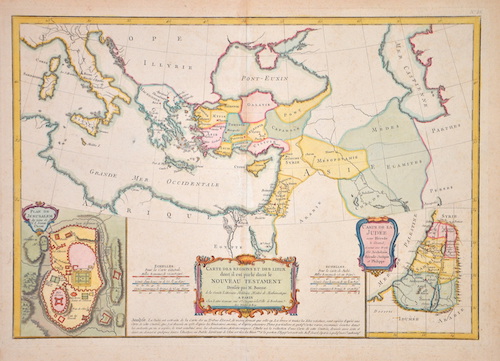 Carte des regions et des lieux dont il est parlé dans le nouveau testament