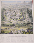 Panoramic view of Jerusalem and the adjacent towsn and villages…